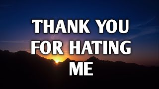 Citizen Soldier - Thank You for Hating Me (Lyrics)