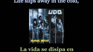 U.D.O. - In The Darkness - Lyrics / Subtitulos en español (Nwobhm) Traducida chords