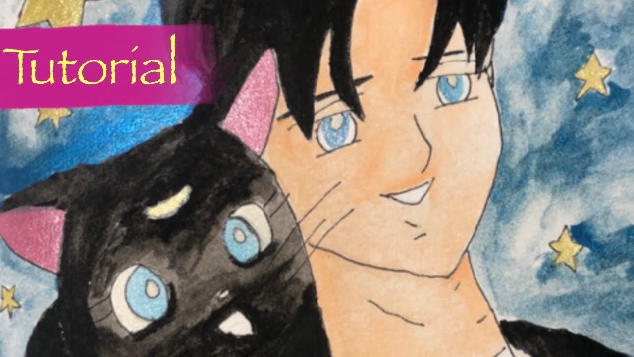 pix Anime Tuxedo Cat Drawing youtube