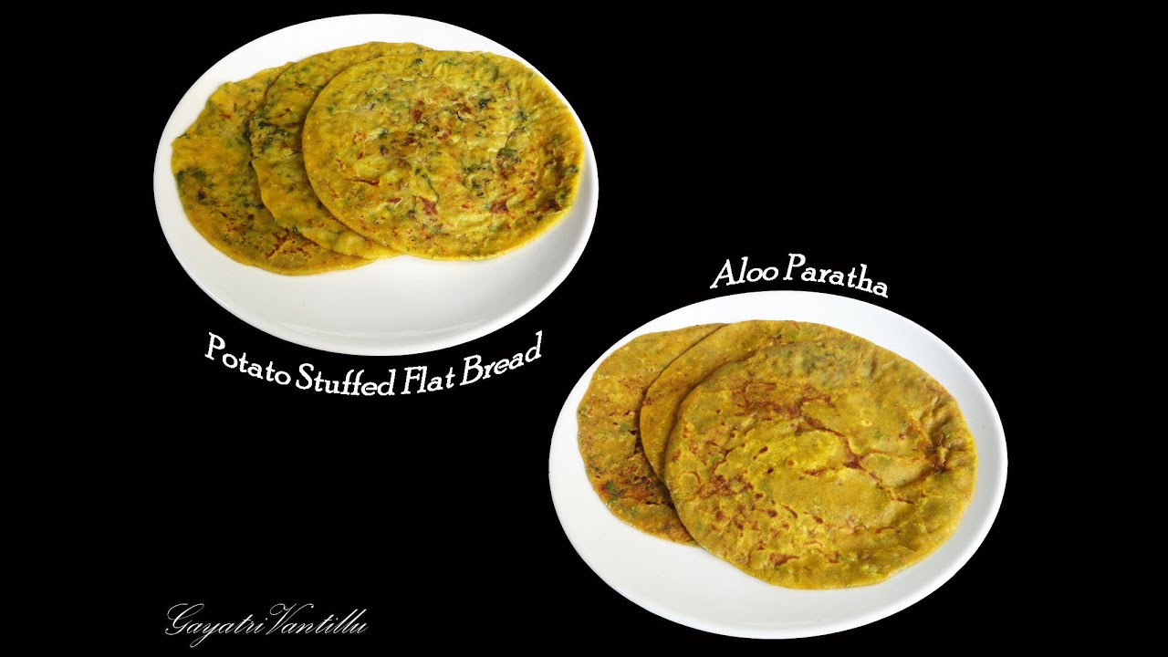 Aloo Paratha  - Indian Food Andhra Cooking Telugu Vantalu Vegetarian Recipes Indian Cooking