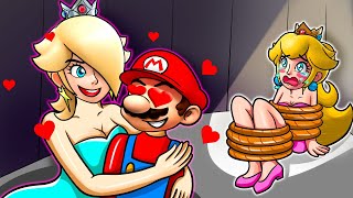 Mario Has a Crush On Rosalina?  Mario & Peach Sad Love Story  Super Mario Bros Animation