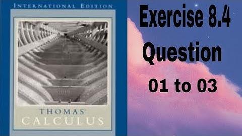 Thomas Calculus || Exercise 8.4 || Question 01 to 03 || Trigonometric Integrals || Dl Calculus