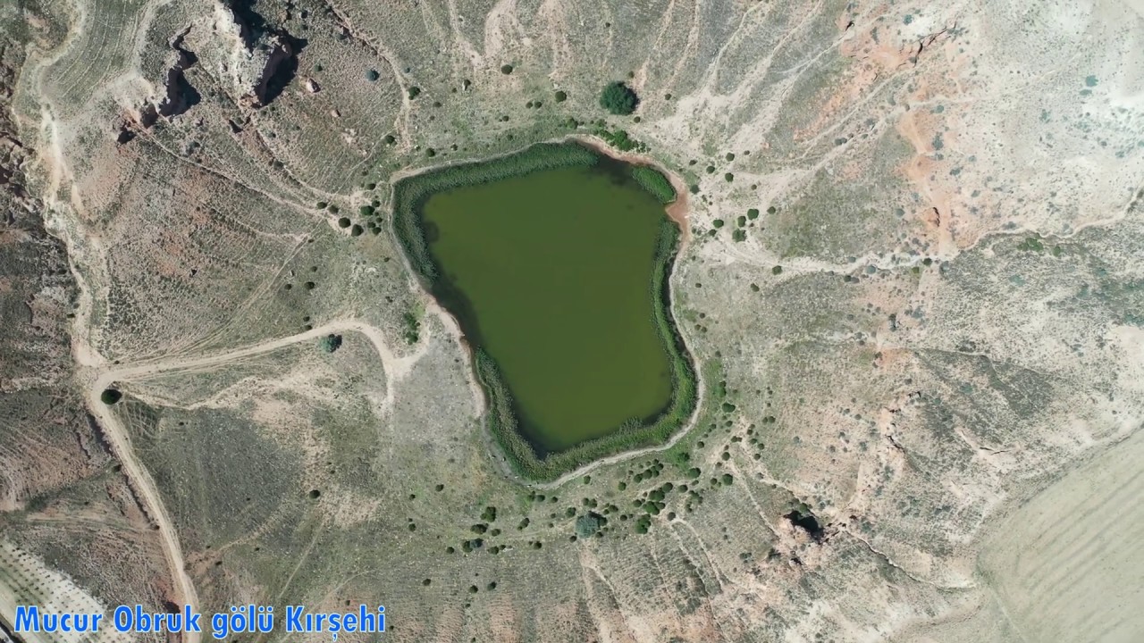 Kırşehir ili Kızılırmak Havzası Köyleri ve Mucur Obruk Gölü - 4K Hava Araci Çekimleri - KaracaKurt40