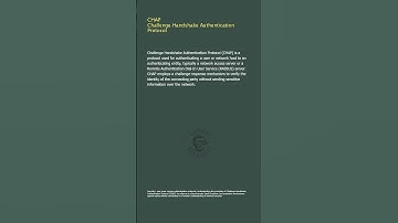 CHAP - Challenge-Handshake Authentication Protocol - Security+