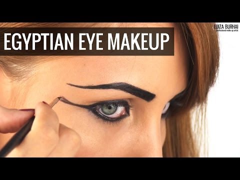 Spiksplinternieuw Egyptian Eye Makeup tutorial - YouTube TZ-03