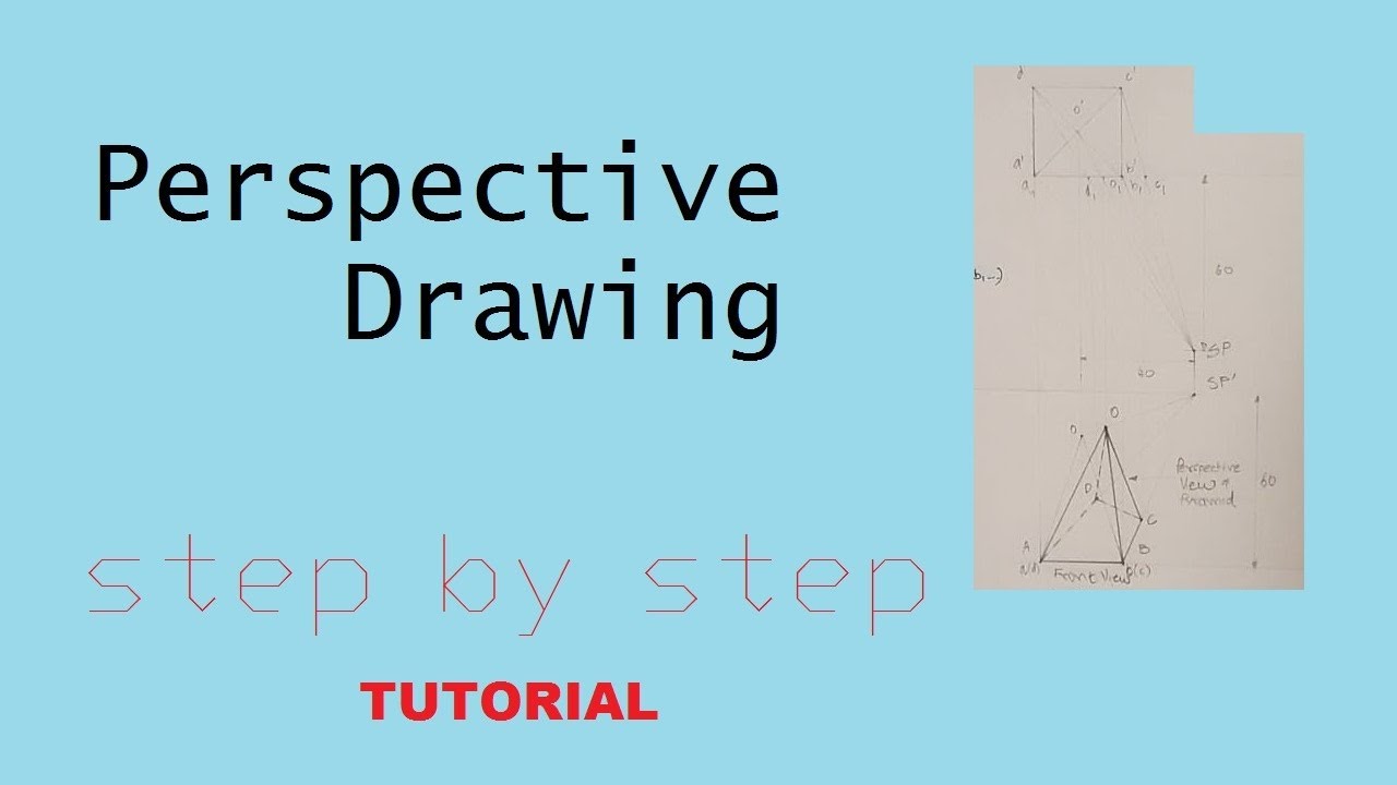 How to draw perspective drawing step by step tutorial - Basics of ...