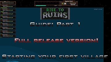 Rise to Ruins Guide#1 Starting your first village (Old version)