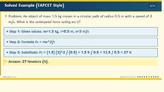 Uniform Circular Motion Forces EXPLAINED | EAPCET (MPC) Physics | Telugu + English | 2025-26 | Vidhy