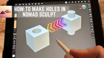 How to Create Holes in 3D Models for Nomad Sculpt #3dmodeling