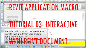 revit 2012 application macro tutorial 03  - interactive with revit file