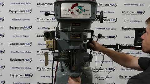 Clausing Kondia FV-1 9" x 48" Variable Speed Vertical Mill w/ DRO, Powerfeeds