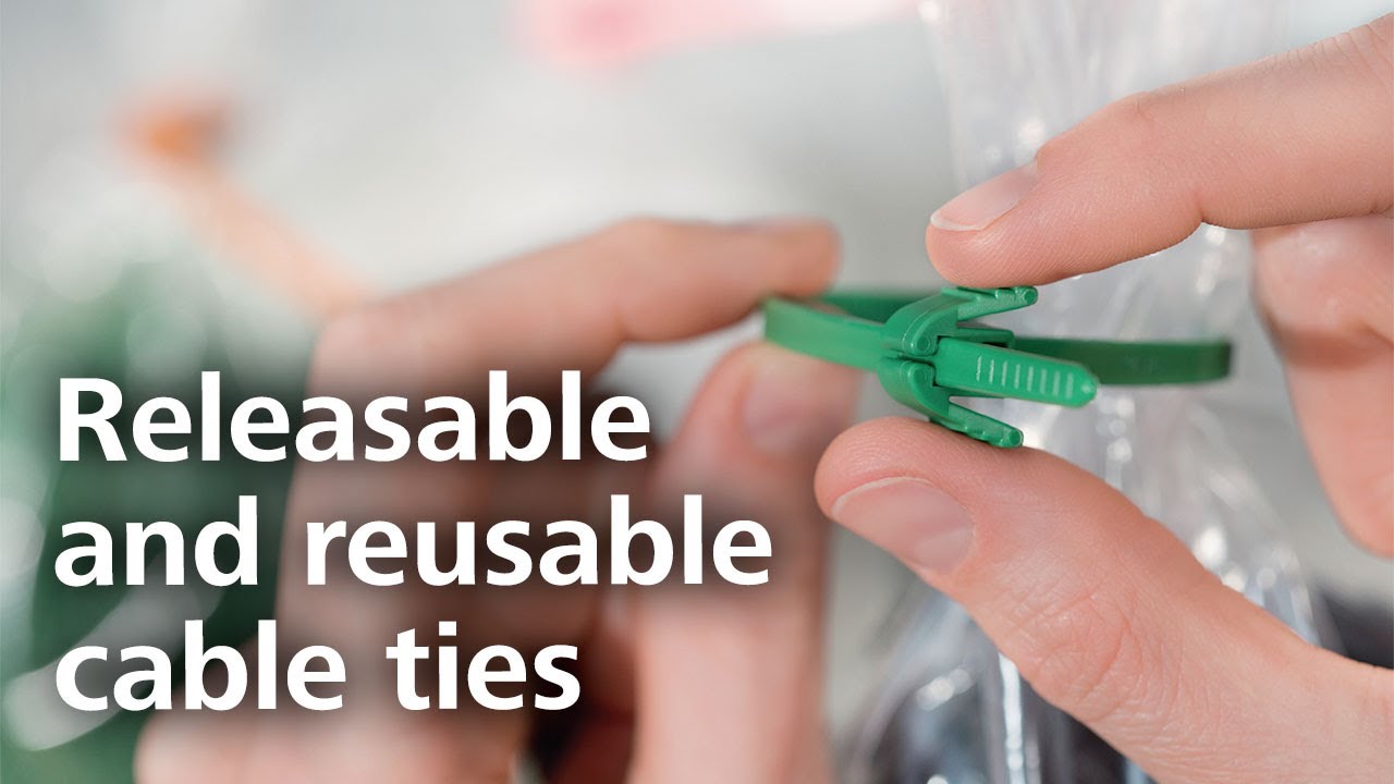 Releasable cable ties: range of reusable and releasable cable ties 