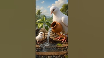 The big pigeon and his child together plant a mango tree on the railway track 😭 #ai #pegion #train
