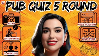 Pub Quiz Showdown: Test Your Knowledge! Pub Quiz 5 Rounds. No 57