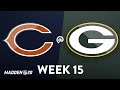 NFL Week 15 | Chicago Bears @ Green Bay Packers | Madden 20
