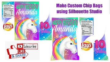 Custom Chip Bags- using silhouette studio