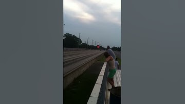 Acura Tsx 1/8 mile drag. First run with turbo kit.