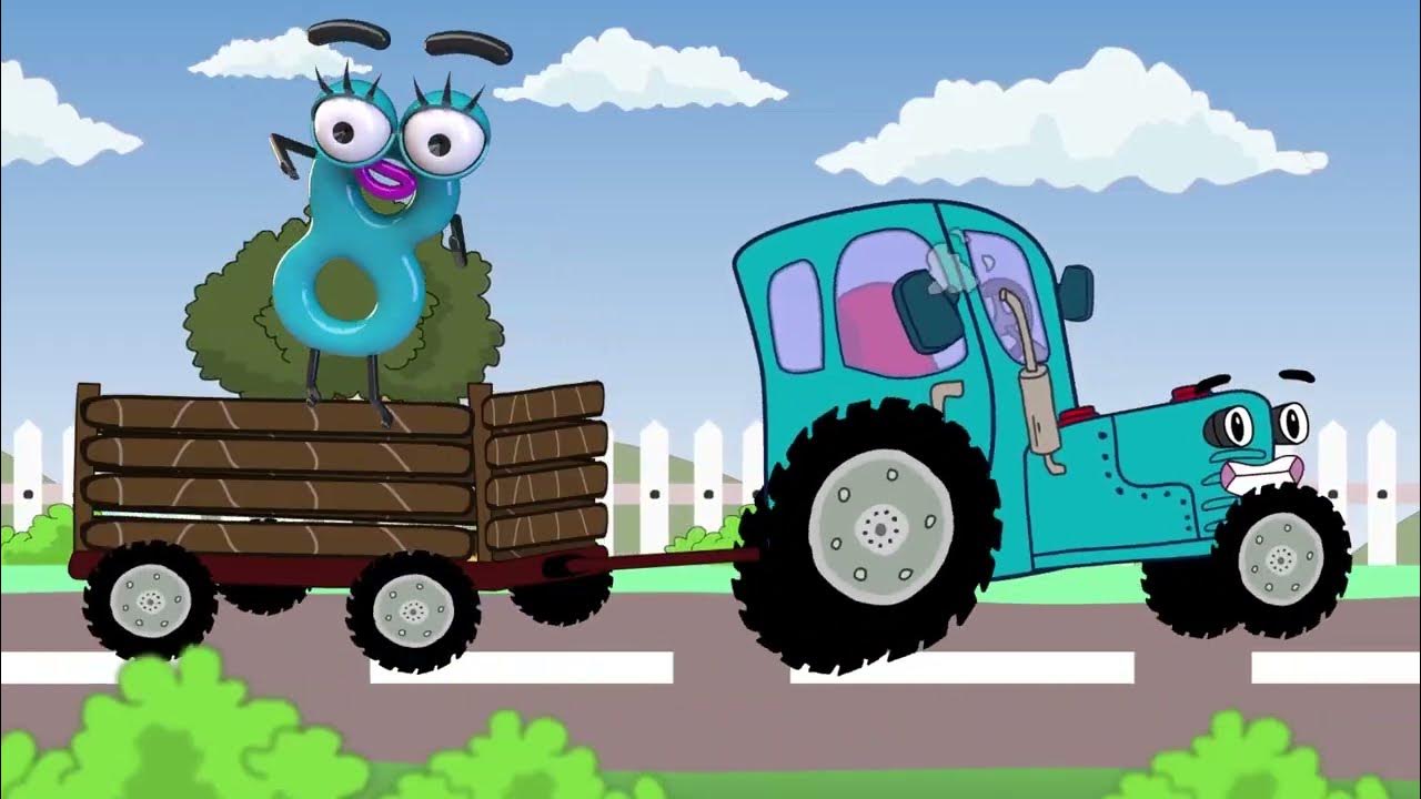 Ракета песня синий трактор. Синий трактор. Синий трактор цифры. Синий трактор для малышей дыр дыр. Цифра 3 синий трактор.