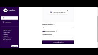 Advanced preferences feature on AI Examiner