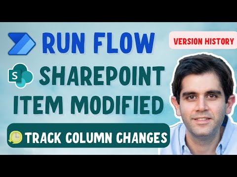Power Automate SharePoint Item Modified flow | Track Column Changes (Version History)