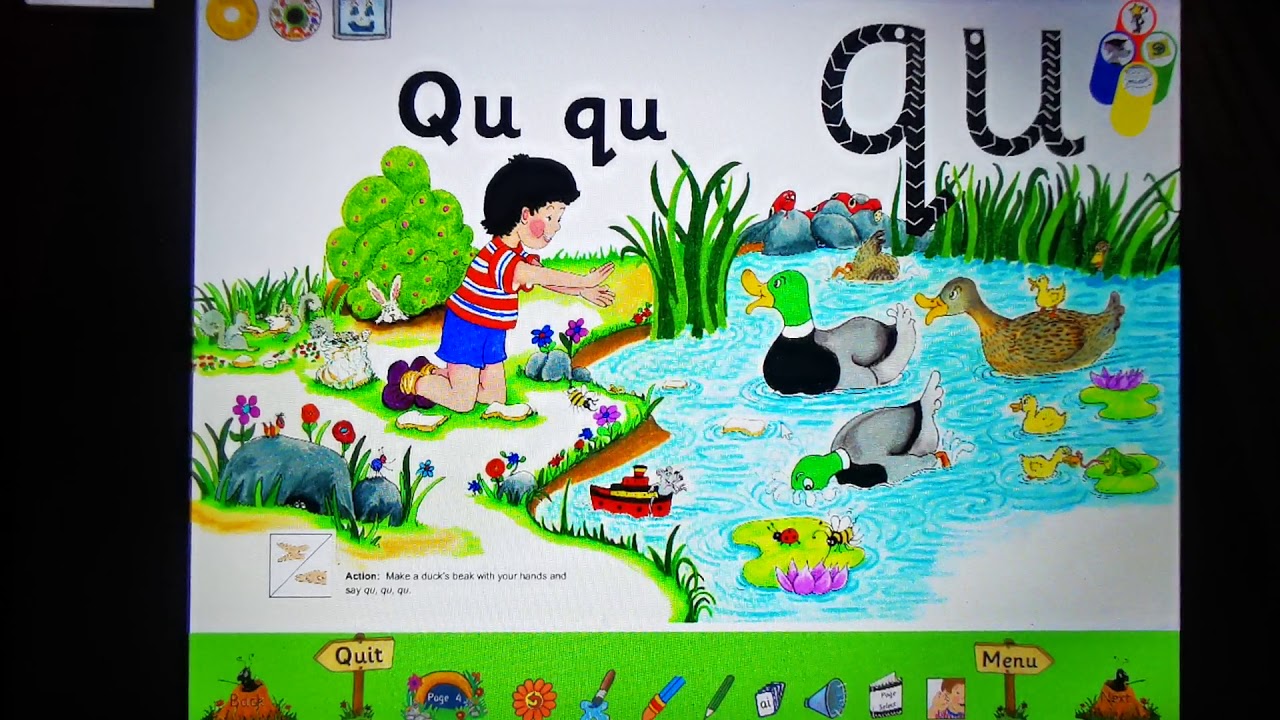 Phonic Smart - Letter Sound /qu/ - Jolly Phonics - YouTube