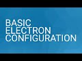 Electron Configuration Basics Quiz