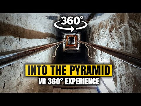 Inside The Pyramid 4K 360° VR, Explore and Tour the Pyramid of Teti. Immersive Virtual Reality