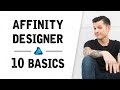 Affinity Designer Top 10 Basic Tasks - Affinity Designer For Beginners