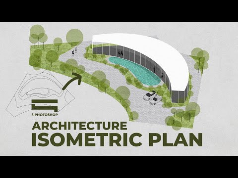 Architecture Isometric plan rendering by Photoshop (Hậu kỳ mặt bằng kiến trúc)