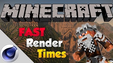 Minecraft Cinema4D Fastest Render Settings Tutorial