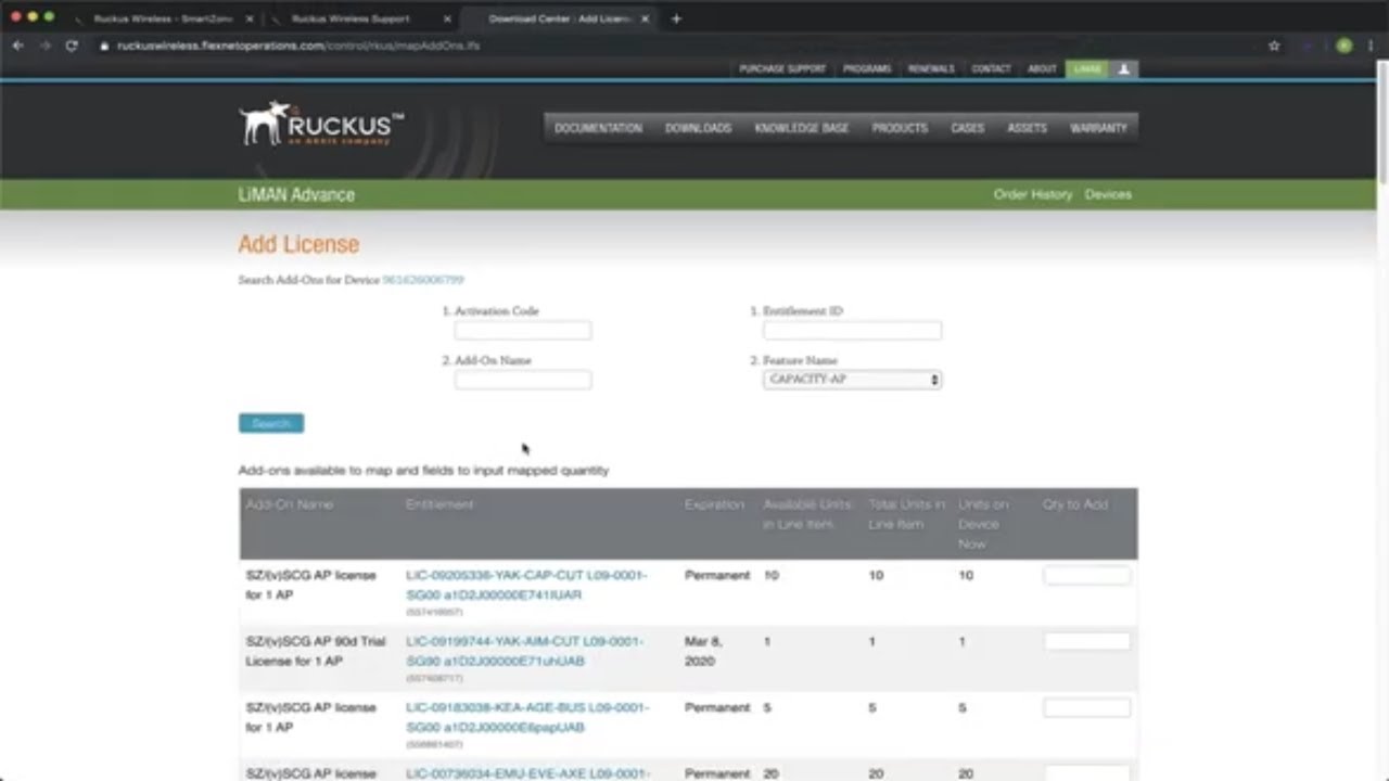 Install and Manage Licensing on SmartZone Appliances YouTube