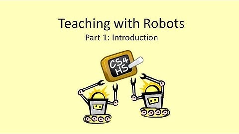 Week 1 Lesson 3 Video 1 EV3: Teaching with Robots - Part 1: Introduction