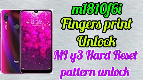 How to hard reset or factory data reset in Redmi (m1810f6i)Y3|Mi Y3 Finger print unlock (m1810f6i)