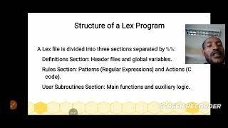 What is the role of lexical analysis in lex