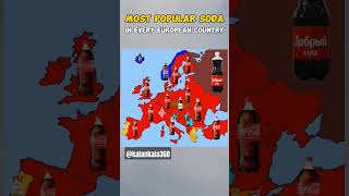 Most popular soda in every European country #geography #europe #mapping #map #maps screenshot 4