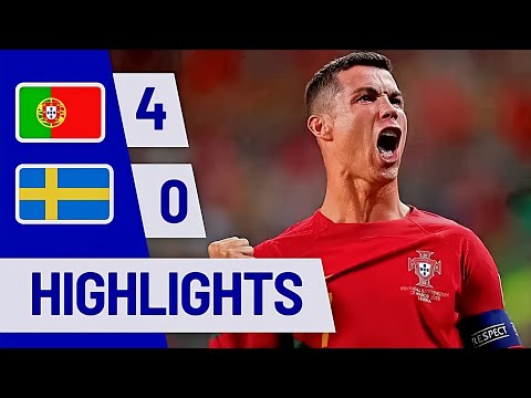 Portugal vs Swedia 5-0 | Ronaldo Hattrick EURO 2024 Qualifiers Highlights &amp; All Goals 2024