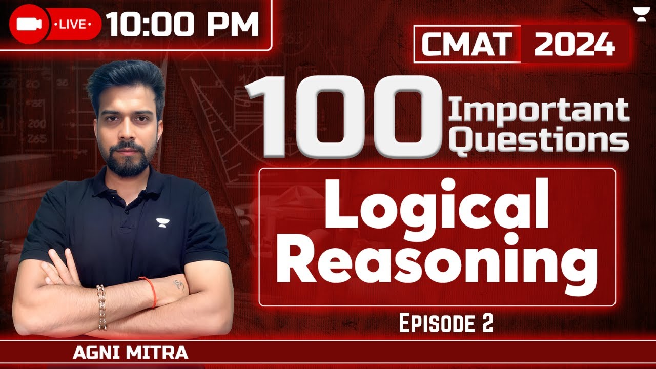 100 Important Questions For CMAT 2024 | LRDI | EP - 02 | Agni Mitra ...