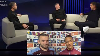 We Never Been Close Champion League Tielemans ,McGinn,Carragher,Neville Reaction villa 3-3 Liverpool