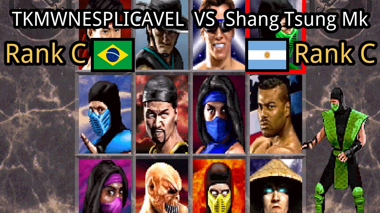Mk Ranks Mortal Kombat II: TKMWNESPLICAVEL (BR, Rank C) vs Shang Tsung Mk (AR ...