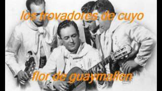 flor de guaymallen-los trovadores de cuyo chords