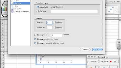 Graphing on Excel - Getting a Trendline, Equation, and R-squared value