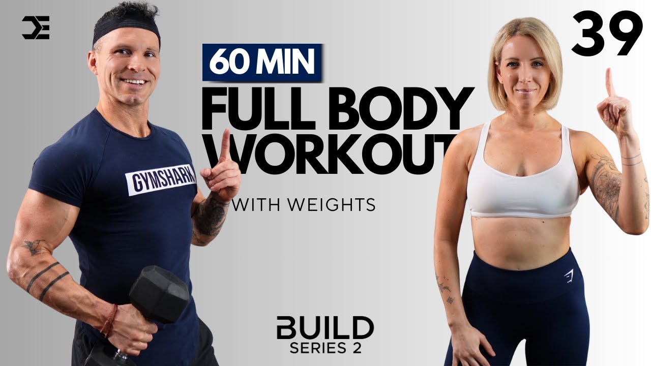 Day 39 | 1 Hour Strong - FULL BODY DUMBBELL WORKOUT | BUILD Series 2