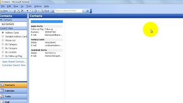 GTU CCC Practical Exam Related Video 3 how to save Contact in Outlook