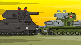 Which Monster is Stronger? RATTE vs KV-6 Cartoons about tanks