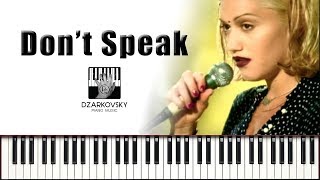 No Doubt - Don't Speak piano cover chords