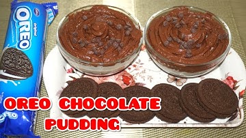 Oreo Chocolate Pudding|Oreo Dessert Recipe|3 Layers Pudding Recipe|Chocolate Pudding Recipe
