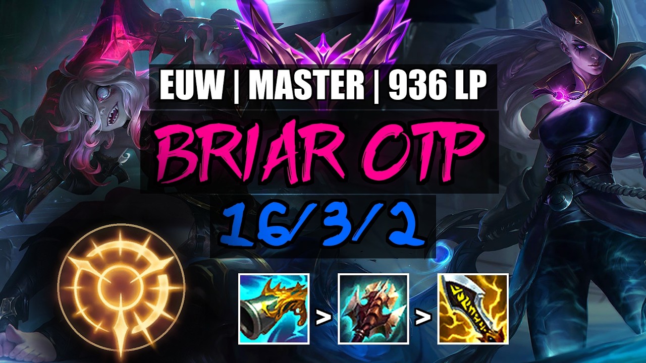 Briar OTP vs Diana Jungle 16/3/2 | EUW Master 936LP