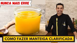 Faça em casa e NUNCA MAIS ERRE! Como fazer MANTEIGA CLARIFICADA (MANTEIGA GHEE)