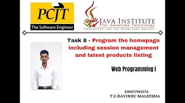 Web project Task 08 | 1st year | Semester 01 | Java Institute | eShop Application
