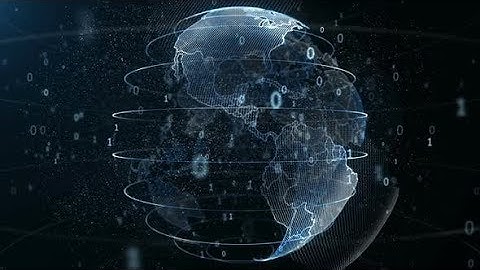 Binary Code Data Surrounding Planet Earth (Motion Graphics)